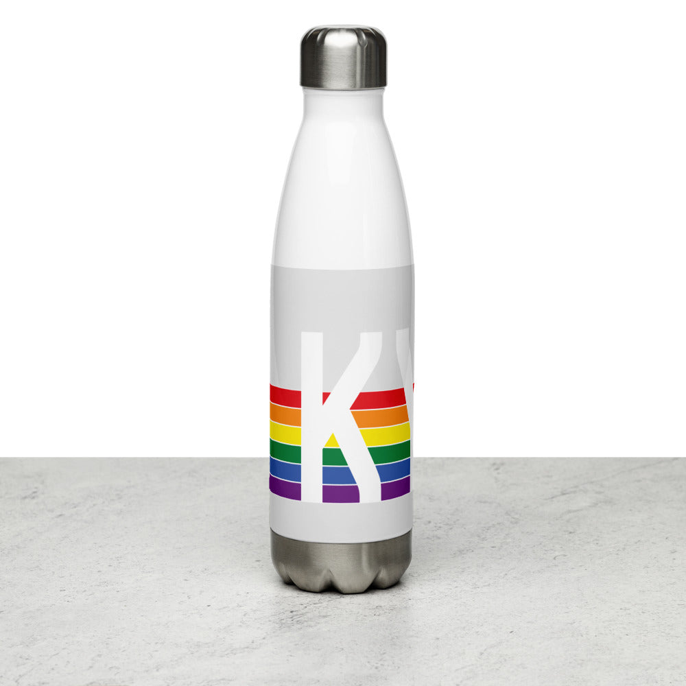 Kentucky Retro Pride Rainbow Stainless Steel Water Bottle