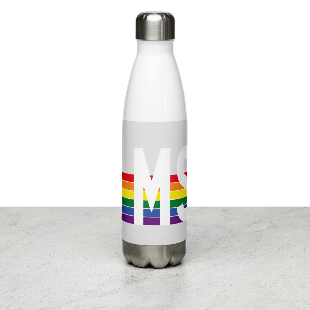 Mississippi Retro Pride Rainbow Stainless Steel Water Bottle