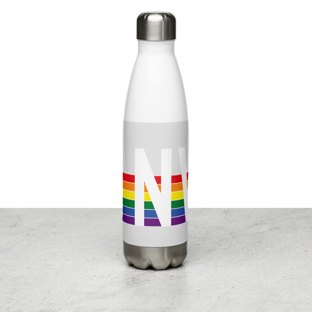 Nevada Retro Pride Rainbow Stainless Steel Water Bottle