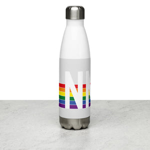 New Mexico Retro Pride Rainbow Stainless Steel Water Bottle