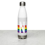 New York Retro Pride Rainbow Stainless Steel Water Bottle