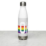 Oklahoma Retro Pride Rainbow Stainless Steel Water Bottle