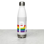 Pennsylvania Retro Pride Rainbow Stainless Steel Water Bottle