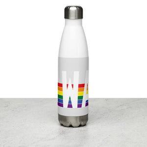 Washington Retro Pride Rainbow Stainless Steel Water Bottle