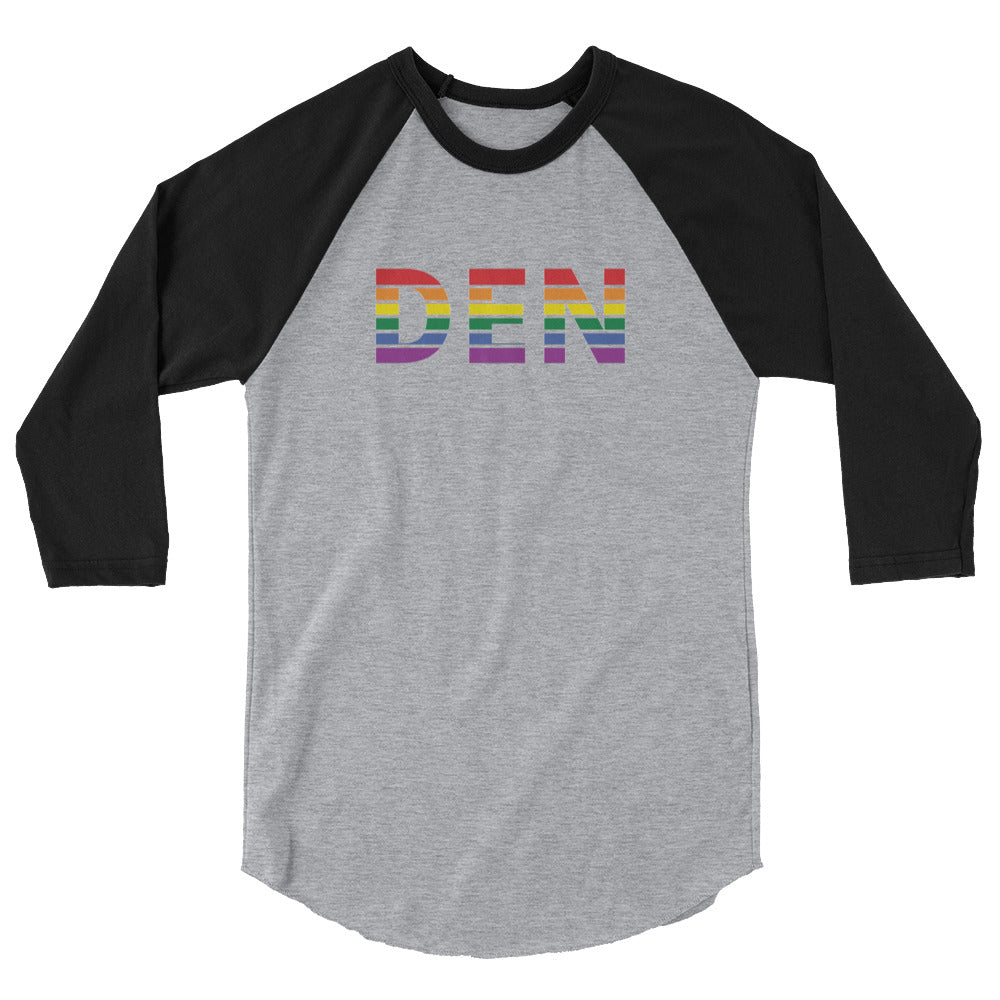 Denver International Airport Pride - 3/4 sleeve raglan shirt