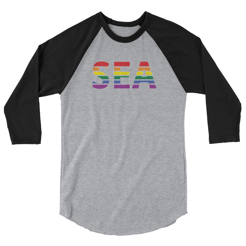 Seattle – Tacoma International Airport Pride - 3/4 sleeve raglan shirt