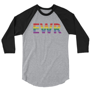 Newark Liberty International Airport Pride 3/4 sleeve raglan shirt