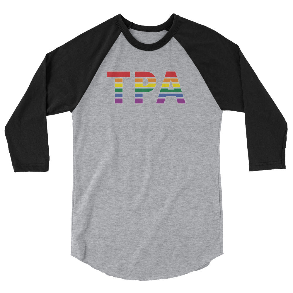 Tampa International Airport Pride 3/4 sleeve raglan shirt