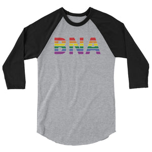 Nashville International Airport Pride 3/4 sleeve raglan shirt