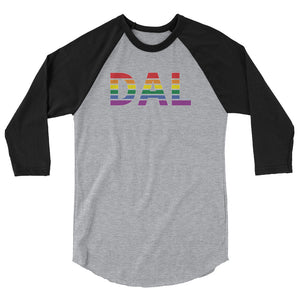 Dallas Love Field Airport Pride 3/4 sleeve raglan shirt