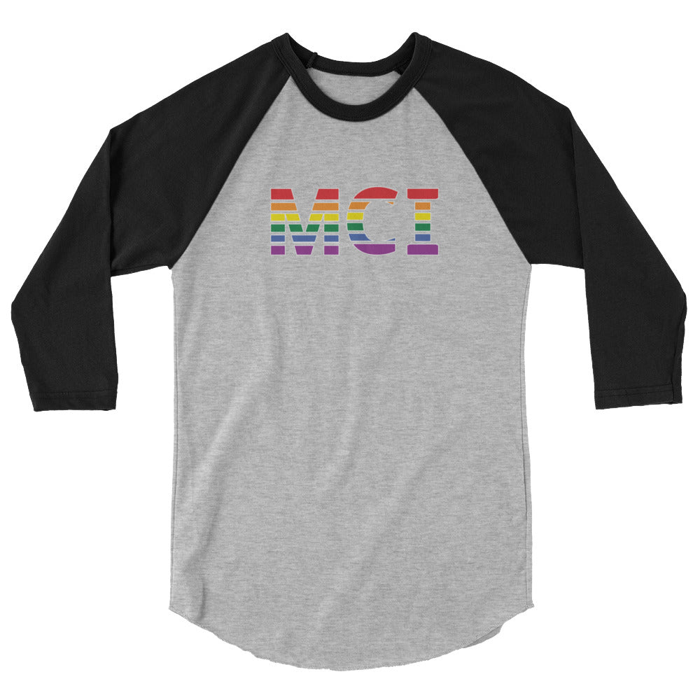Kansas City International Airport Pride - 3/4 sleeve raglan shirt