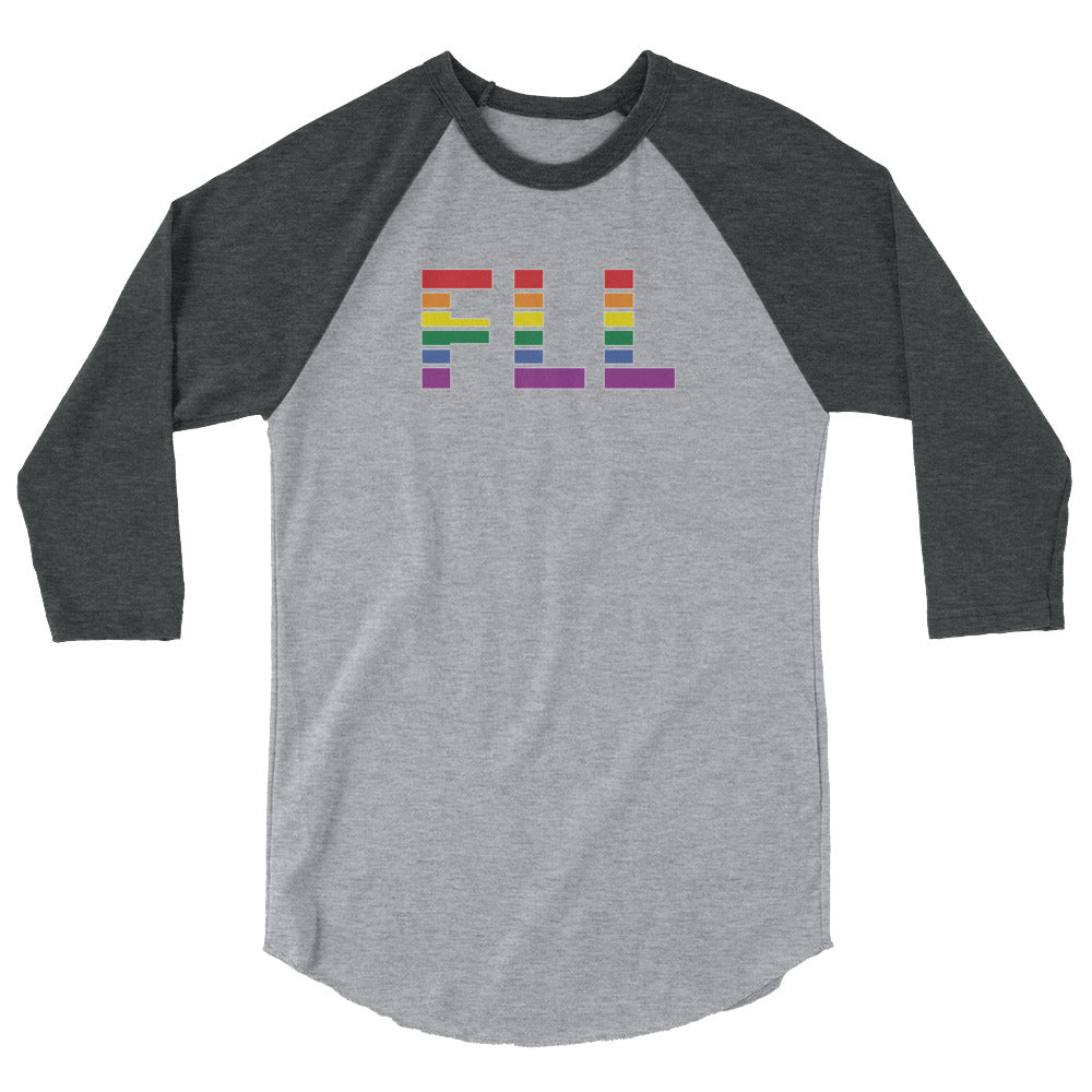 Fort Lauderdale – Hollywood International Airport Pride - 3/4 sleeve raglan shirt