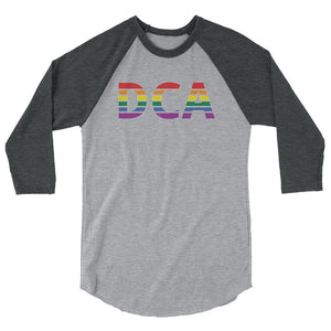 Washington - Ronald Reagan Washington National Airport Pride 3/4 sleeve raglan shirt