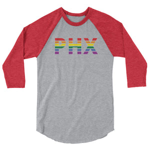 Phoenix Sky Harbor International Airport Pride - 3/4 sleeve raglan shirt