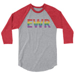 Newark Liberty International Airport Pride 3/4 sleeve raglan shirt