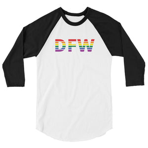 Dallas / Fort Worth International Airport Pride - 3/4 sleeve raglan shirt