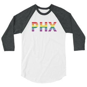 Phoenix Sky Harbor International Airport Pride - 3/4 sleeve raglan shirt