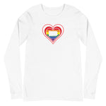 Pennsylvania Retro Pride Heart - Unisex Long Sleeve Tee