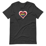 USA Retro Pride United States Heart - Short-Sleeve Unisex T-Shirt