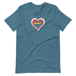 USA Retro Pride United States Heart - Short-Sleeve Unisex T-Shirt