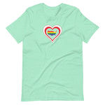 USA Retro Pride United States Heart - Short-Sleeve Unisex T-Shirt