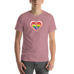 Florida Retro Pride Heart - Short-Sleeve Unisex T-Shirt