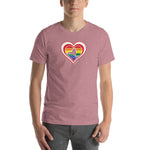 New York Retro Pride Heart - Short-Sleeve Unisex T-Shirt