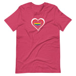 USA Retro Pride United States Heart - Short-Sleeve Unisex T-Shirt