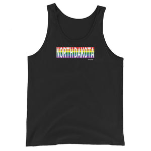 North Dakota Retro Pride State Unisex Tank Top