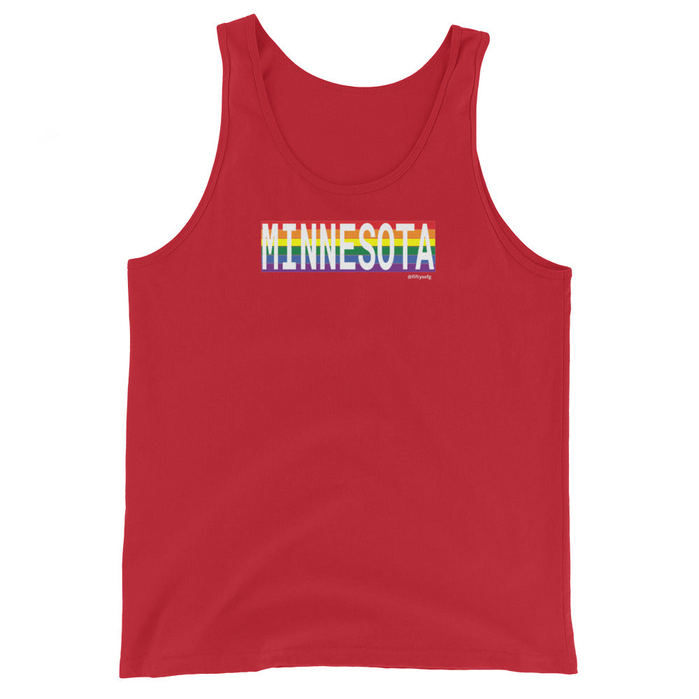 Minnesota Retro Pride State Unisex Tank Top