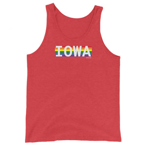 Iowa Retro Pride State Unisex Tank Top