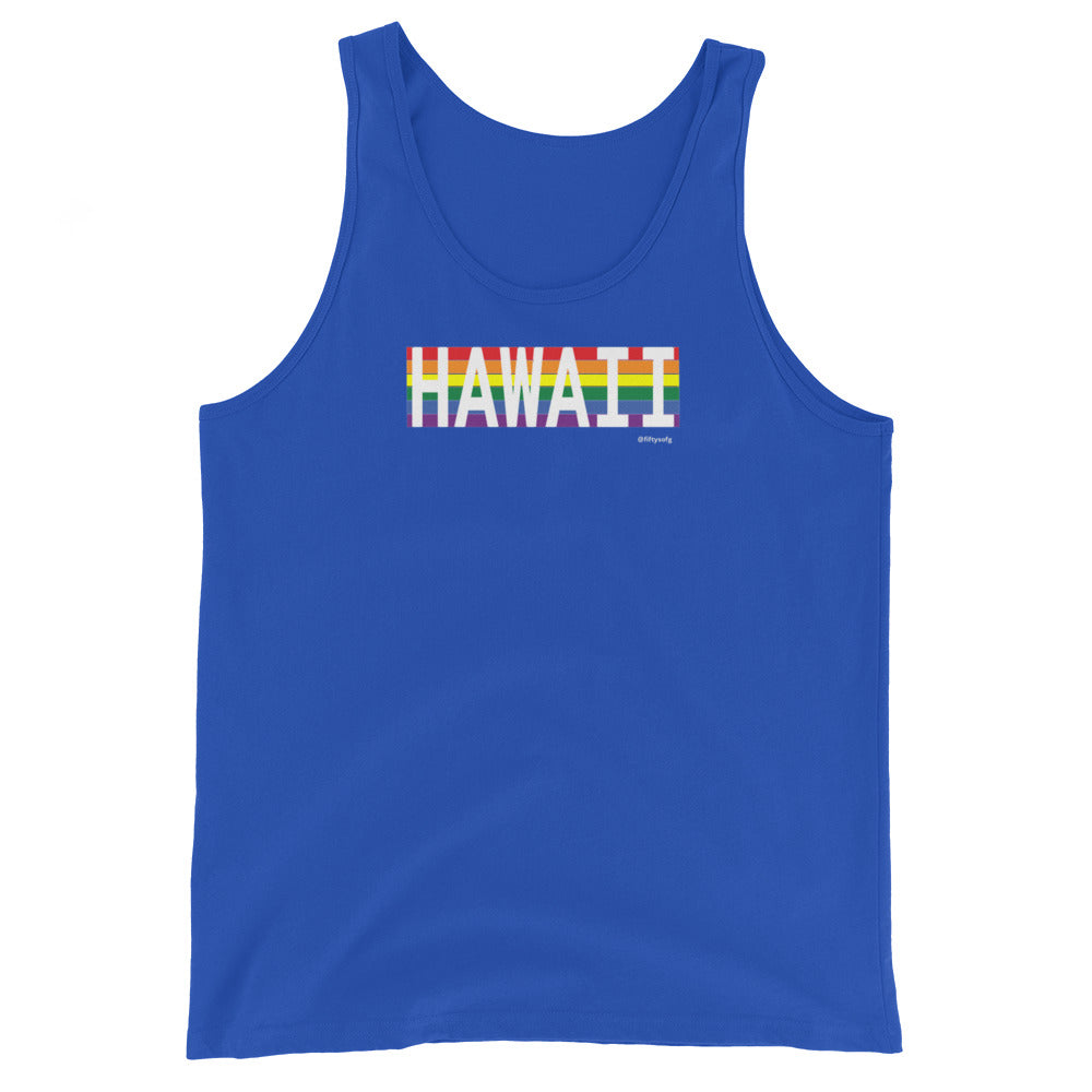 Hawaii Retro Pride State Unisex Tank Top