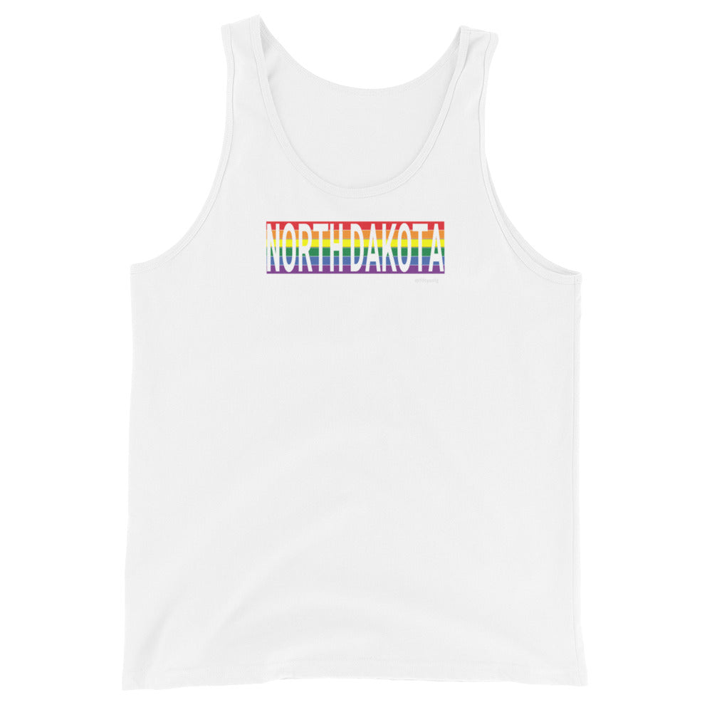 North Dakota Retro Pride State Unisex Tank Top