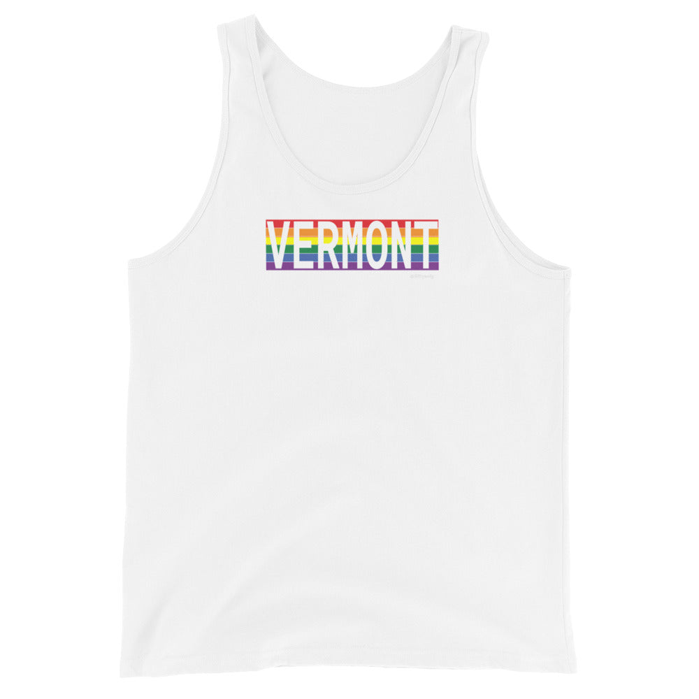 Vermont Retro Pride State Unisex Tank Top