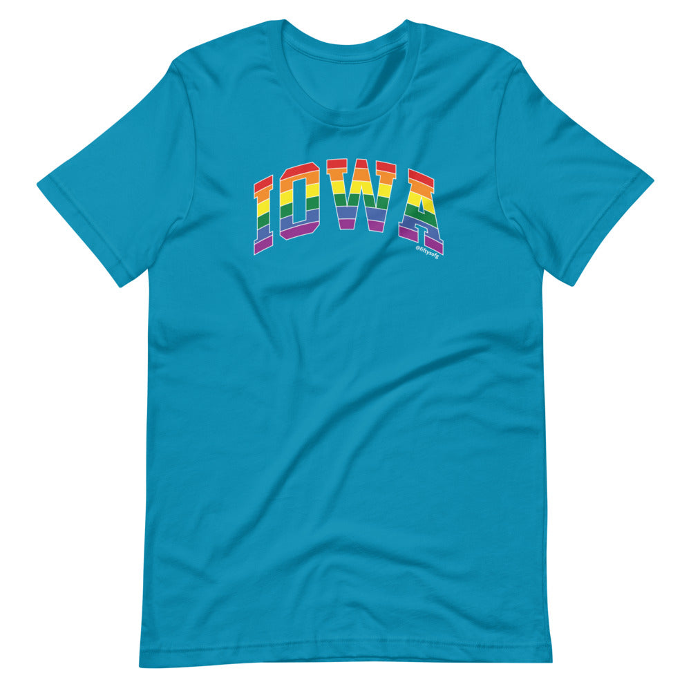 Iowa Varsity Arch Pride - Short-sleeve unisex t-shirt