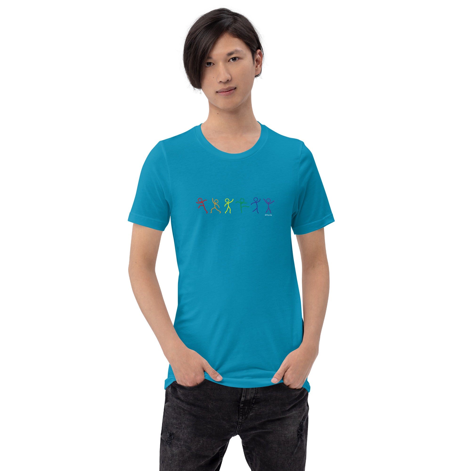 Dancing Queen Stick Figures - Unisex t-shirt