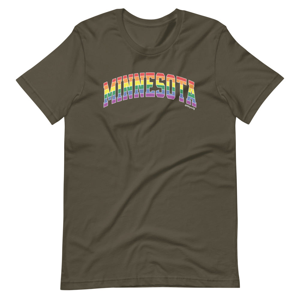 Minnesota Varsity Arch Pride - Short-sleeve unisex t-shirt