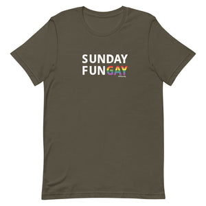 Sunday FunGAY Pride - Short-sleeve unisex t-shirt
