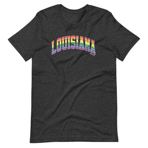 Louisiana Varsity Arch Pride - Short-sleeve unisex t-shirt