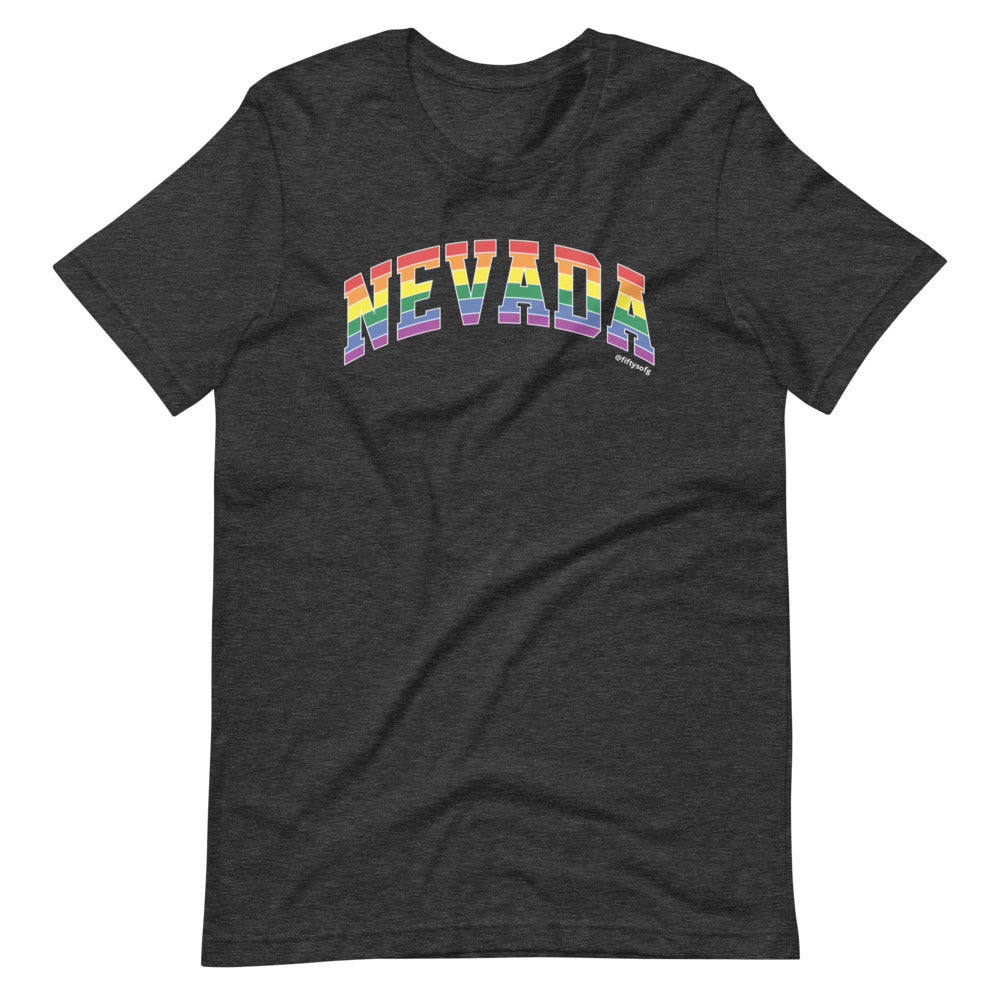 Nevada Varsity Arch Pride - Short-sleeve unisex t-shirt