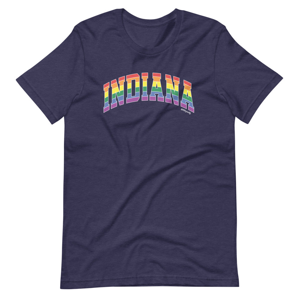 Indiana Varsity Arch Pride - Short-sleeve unisex t-shirt
