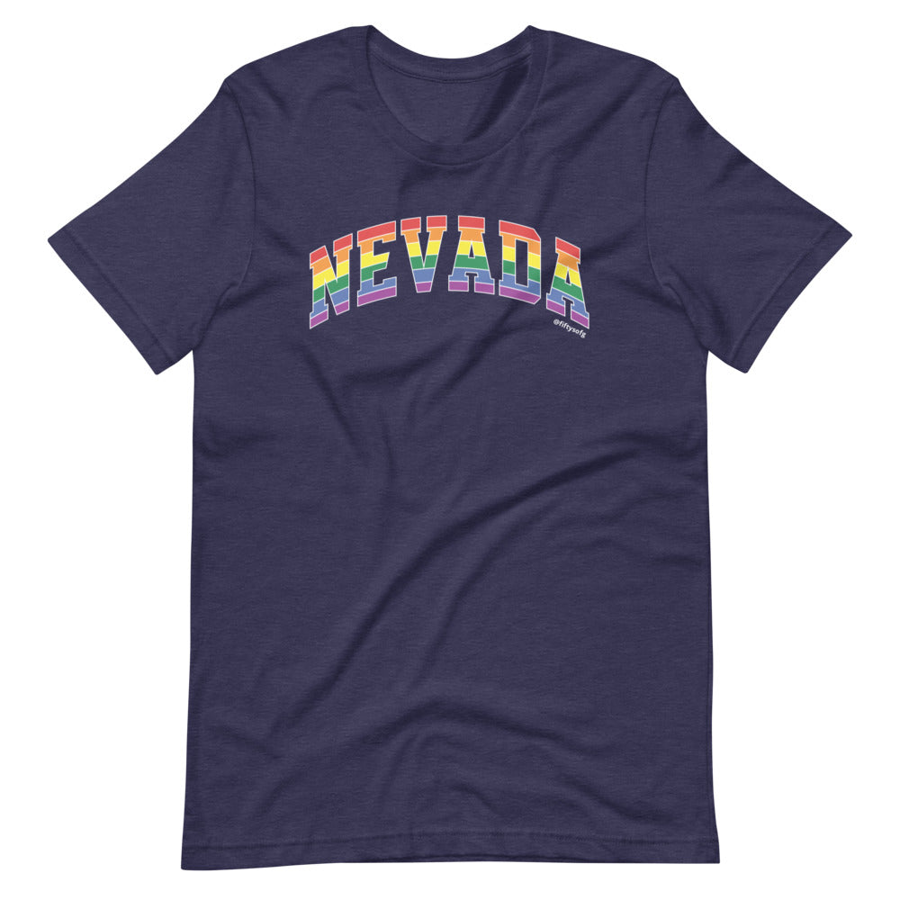 Nevada Varsity Arch Pride - Short-sleeve unisex t-shirt