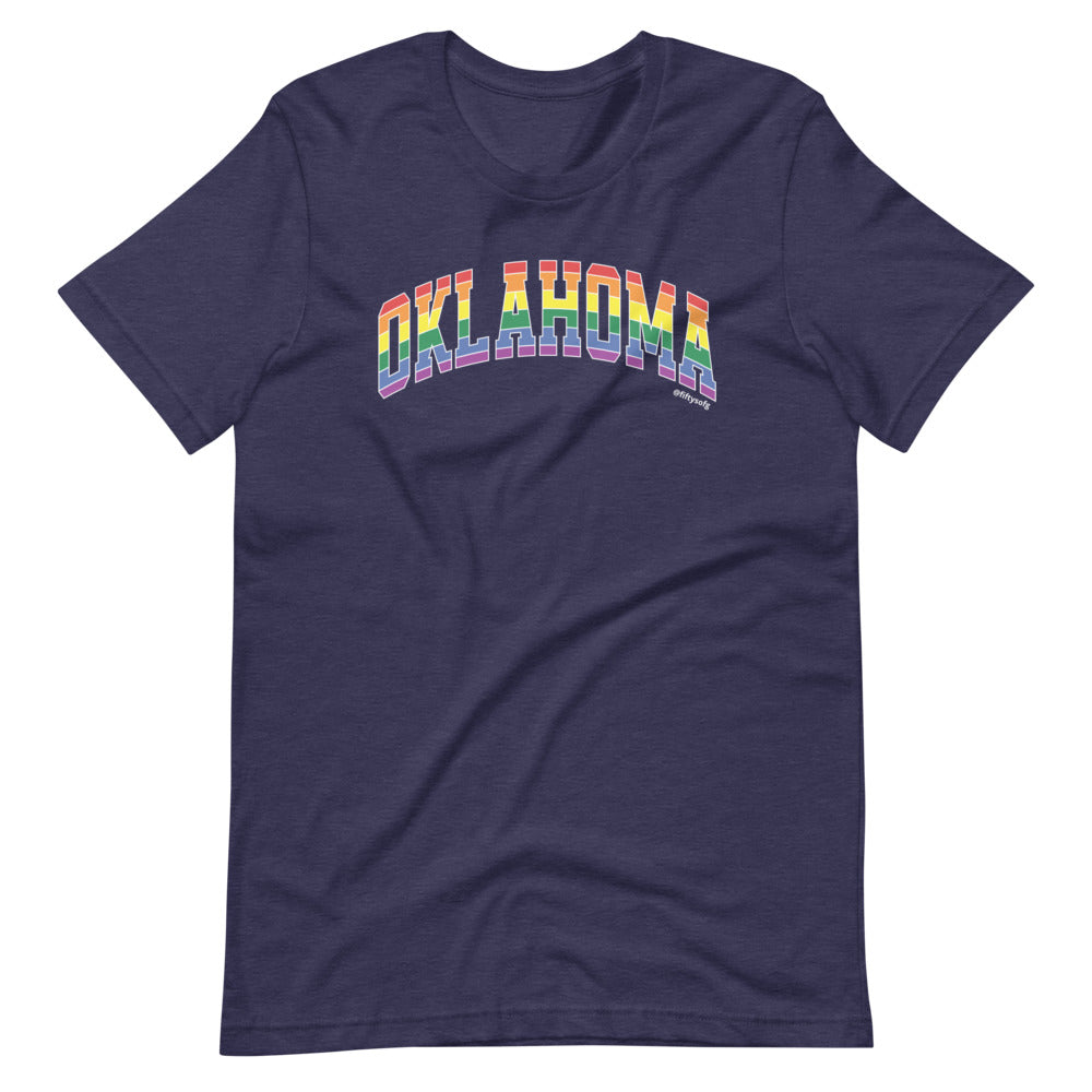 Oklahoma Varsity Arch Pride - Short-sleeve unisex t-shirt