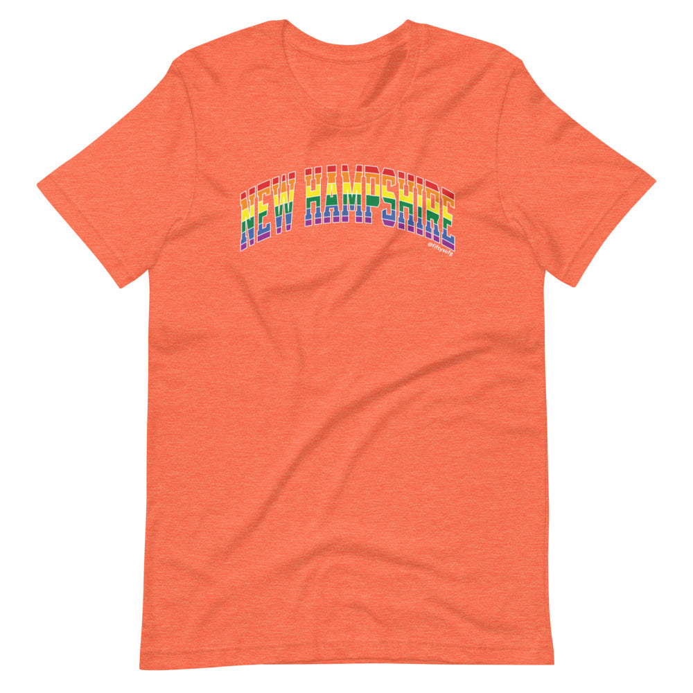 New Hampshire Varsity Arch Pride - Short-sleeve unisex t-shirt
