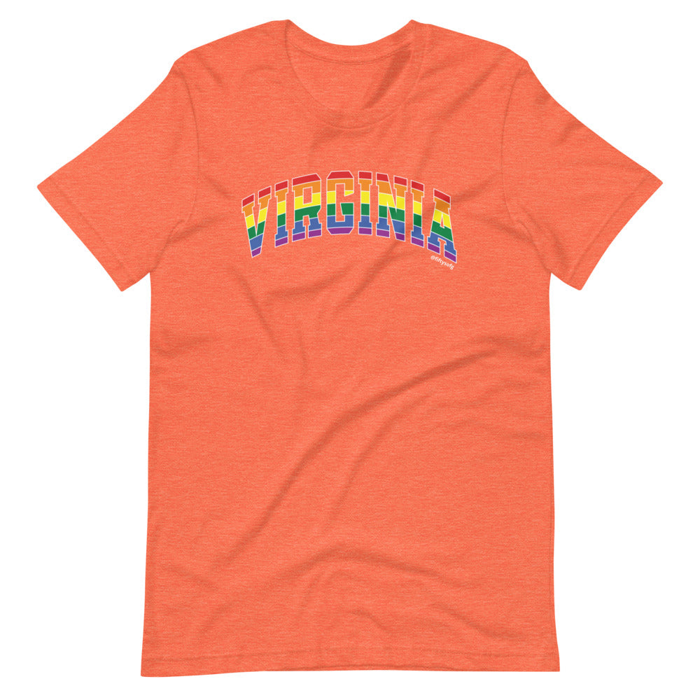 Virginia Varsity Arch Pride - Short-sleeve unisex t-shirt
