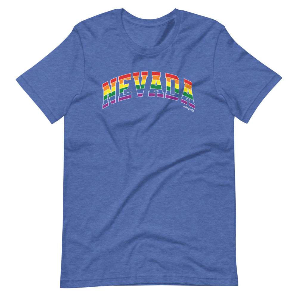 Nevada Varsity Arch Pride - Short-sleeve unisex t-shirt