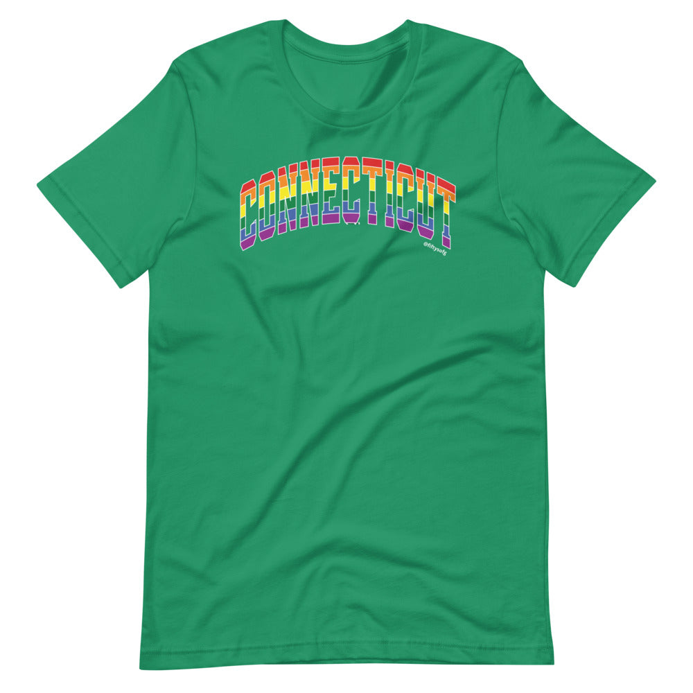 Connecticut Varsity Arch Pride - Short-sleeve unisex t-shirt