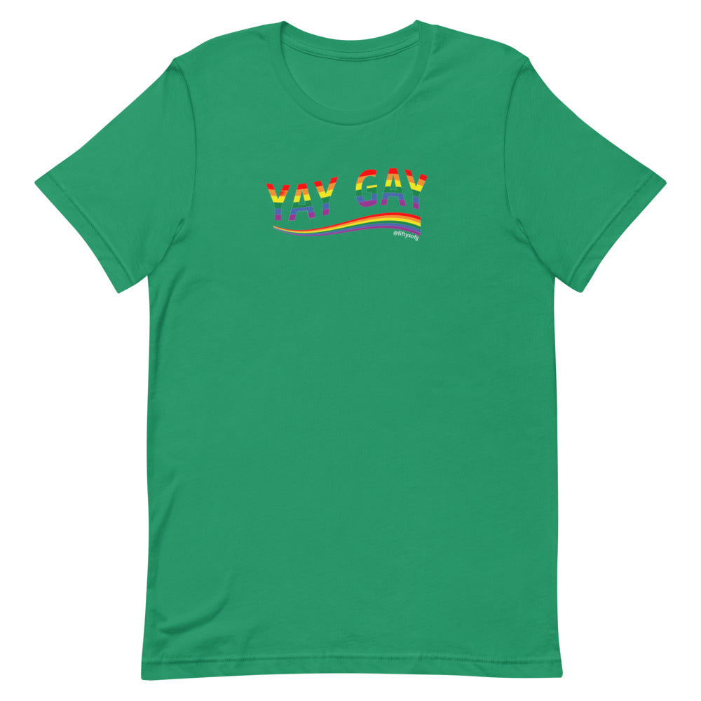 YAY Gay Pride Wave - Unisex t-shirt