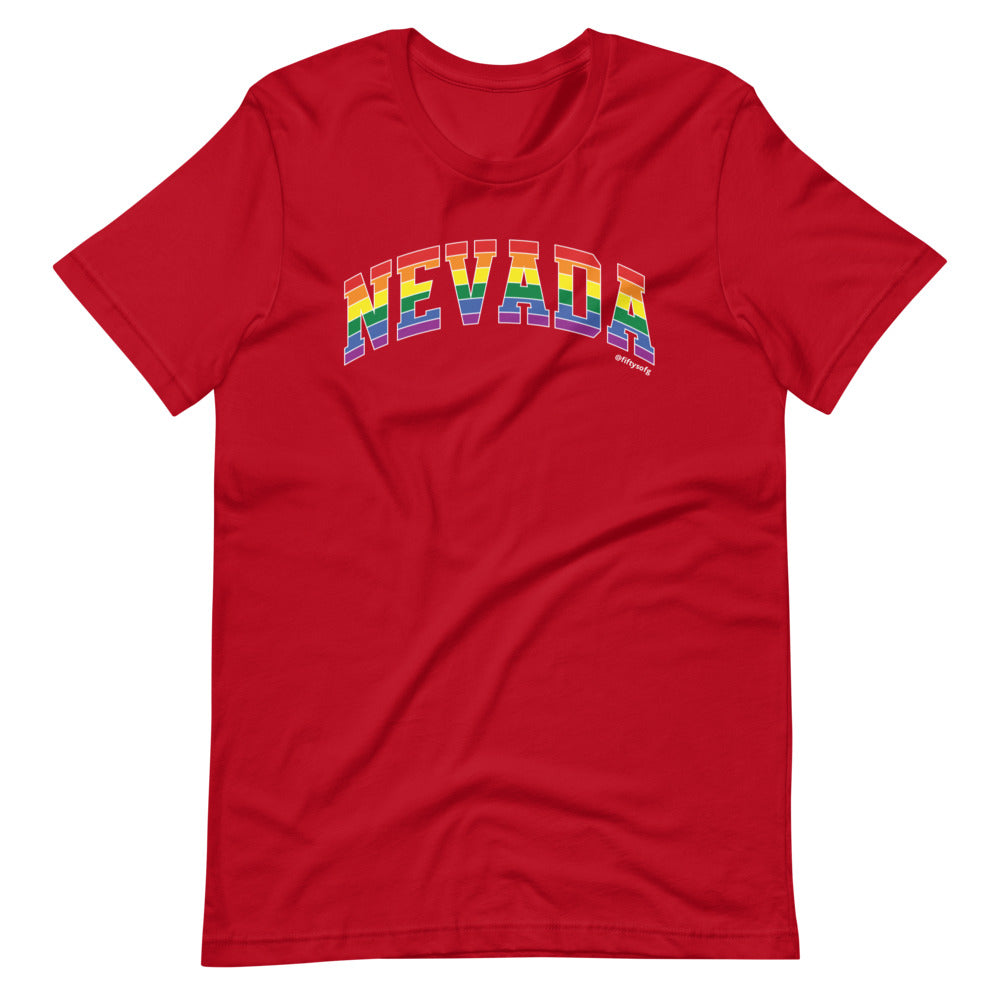Nevada Varsity Arch Pride - Short-sleeve unisex t-shirt