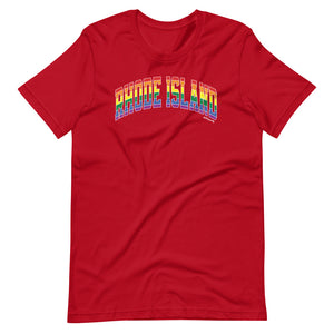 Rhode Island Varsity Arch Pride - Short-sleeve unisex t-shirt